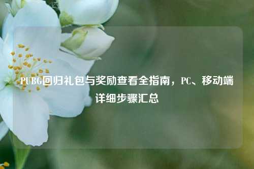 PUBG回归礼包与奖励查看全指南，PC、移动端详细步骤汇总