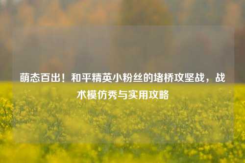 萌态百出!和平精英小粉丝的堵桥攻坚战,战术模仿秀与实用攻略