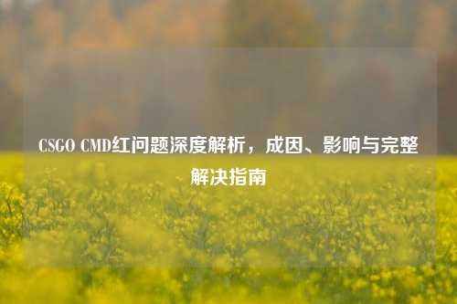 CSGO CMD红问题深度解析，成因、影响与完整解决指南