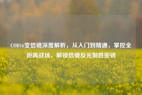 COD16变倍镜深度解析，从入门到精通，掌控全距离战场，解锁倍镜反光制胜密钥
