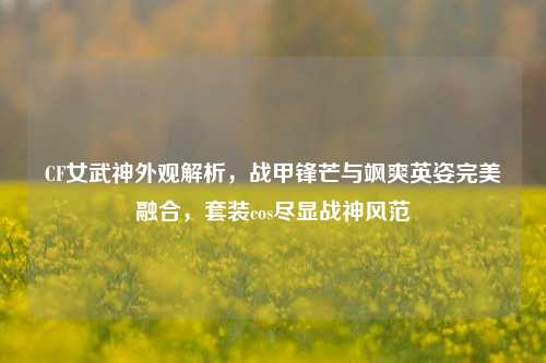 CF女武神外观解析,战甲锋芒与飒爽英姿完美融合,套装cos尽显战神风范