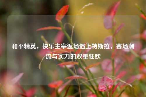和平精英，快乐主宰返场遇上特斯拉，赛场潮流与实力的双重狂欢