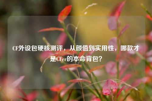 CF外设包硬核测评，从颜值到实用性，哪款才是CFer的本命背包？