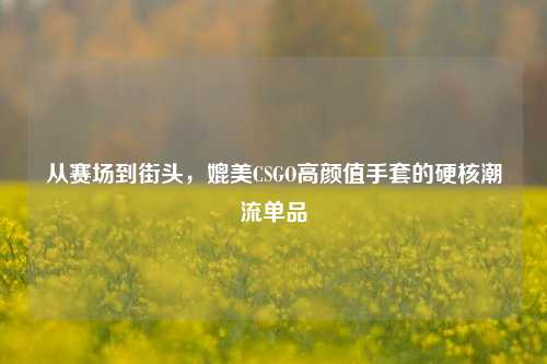从赛场到街头，媲美CSGO高颜值手套的硬核潮流单品