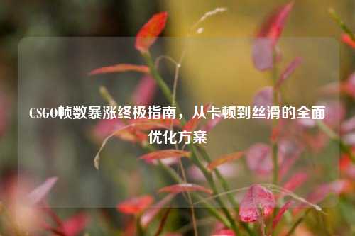 CSGO帧数暴涨终极指南,从卡顿到丝滑的全面优化方案