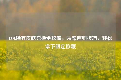 LOL稀有皮肤兑换全攻略，从渠道到技巧，轻松拿下限定珍藏