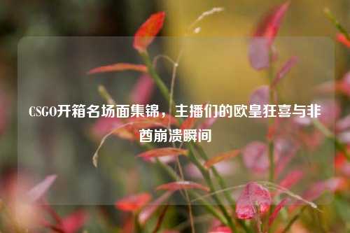 CSGO开箱名场面集锦,主播们的欧皇狂喜与非酋崩溃瞬间