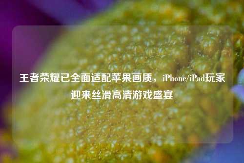 王者荣耀已全面适配苹果画质，iPhone/iPad玩家迎来丝滑高清游戏盛宴