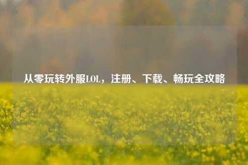 从零玩转外服LOL，注册、下载、畅玩全攻略