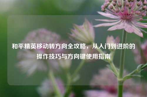 和平精英移动转方向全攻略,从入门到进阶的操作技巧与方向键使用指南