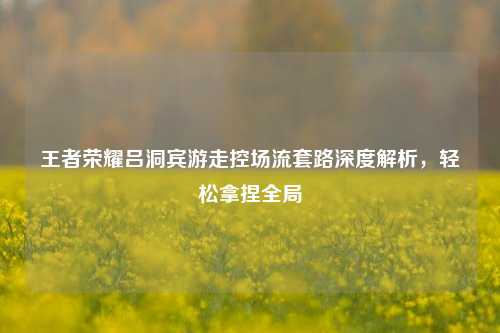 王者荣耀吕洞宾游走控场流套路深度解析,轻松拿捏全局