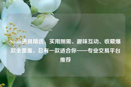 Steam道具精选，实用刚需、趣味互动、收藏爆款全覆盖，总有一款适合你——专业交易平台推荐