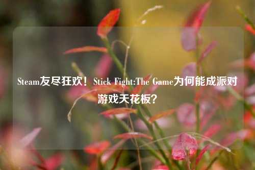 Steam友尽狂欢!Stick Fight:The Game为何能成派对游戏天花板?