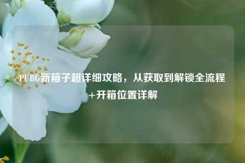 PUBG新箱子超详细攻略，从获取到解锁全流程+开箱位置详解