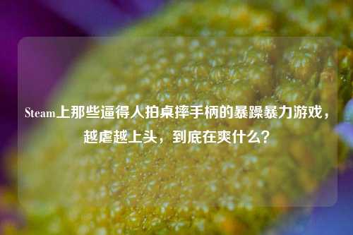 Steam上那些逼得人拍桌摔手柄的暴躁暴力游戏，越虐越上头，到底在爽什么？