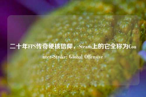 二十年FPS传奇硬核信仰，Steam上的它全称为Counter-Strike: Global Offensive