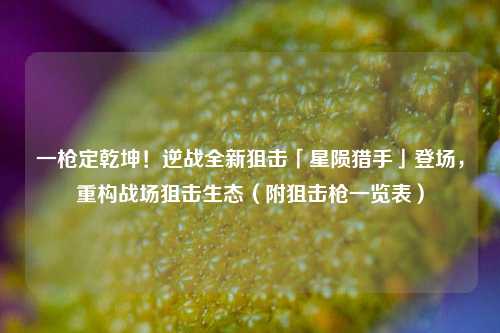 一枪定乾坤！逆战全新狙击「星陨猎手」登场，重构战场狙击生态（附狙击枪一览表）
