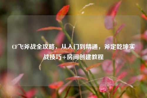 CF飞斧战全攻略，从入门到精通，斧定乾坤实战技巧+房间创建教程