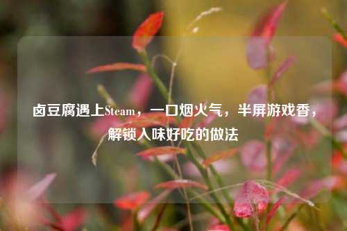 卤豆腐遇上Steam，一口烟火气，半屏游戏香，解锁入味好吃的做法