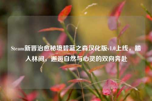 Steam新晋治愈秘境碧蓝之森汉化版v1.0上线，踏入林间，邂逅自然与心灵的双向奔赴