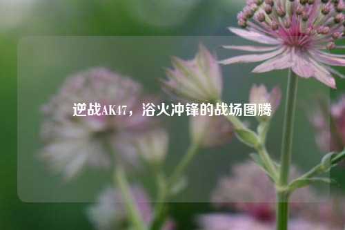 逆战AK47，浴火冲锋的战场图腾