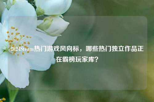 2024Steam热门游戏风向标,哪些热门独立作品正在霸榜玩家库?