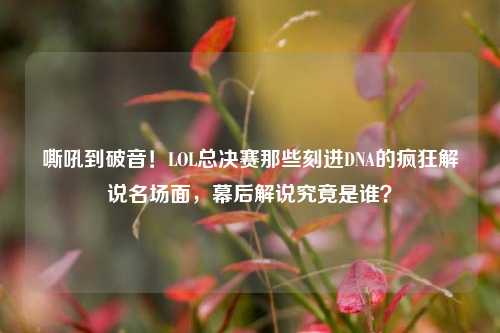 嘶吼到破音！LOL总决赛那些刻进DNA的疯狂解说名场面，幕后解说究竟是谁？