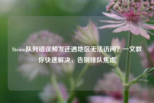 Steam队列错误频发还遇地区无法访问?一文教你快速解决,告别排队焦虑