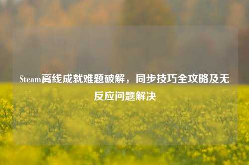 Steam离线成就难题破解，同步技巧全攻略及无反应问题解决