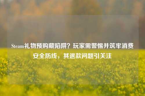 Steam礼物预购藏陷阱？玩家需警惕并筑牢消费安全防线，其退款问题引关注
