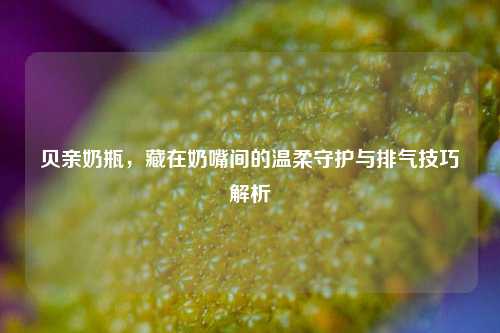 贝亲奶瓶，藏在奶嘴间的温柔守护与排气技巧解析
