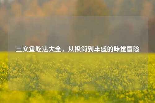 三文鱼吃法大全，从极简到丰盛的味觉冒险