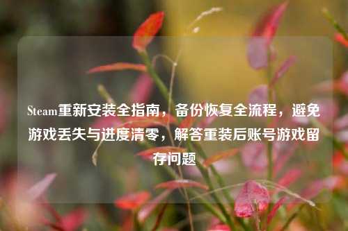 Steam重新安装全指南，备份恢复全流程，避免游戏丢失与进度清零，解答重装后账号游戏留存问题